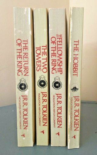 Vintage Hobbit & Lord Of The Rings Set Books J R R Tolkien 1979 Edition