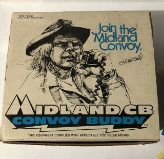 Vintage 1977 Midland Convoy Buddy Cb Radio Model 77 - 882 Cw Mccall W Box