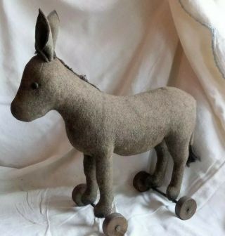 Antique (Steiff?) Donkey Pull Toy 2