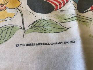 Vintage Wamsutta Raggedy Ann Andy pillowcase Bobbs Merrill Co.  1968 60s 3
