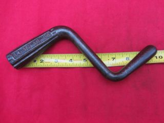 Vtg Antique Cast Iron 14 - 16 - 18 - 20 Stove Tool Ash Grate Shaker Handle Crank