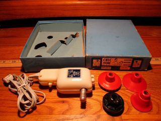 Vintage Chic Home Electric Massage Vibrator Model 650 Massager W/attachments
