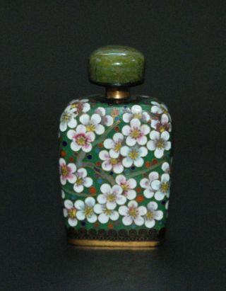 Rare Japanese Cloisonne Enamel Snuff Bottle For The Export Trade Marked " Japan "