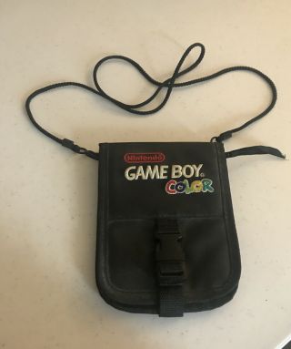 Vintage Nintendo Game Boy Color Travel Carrying Case Bag Pouch