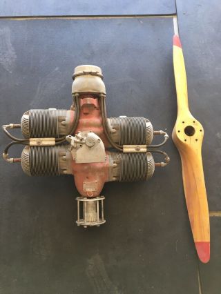 Vintage Wwii Mcculloch Us Army Air Force Drone Engine & Propeller Rare