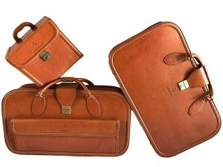 Vintage Schedoni Leather Luggage/suitcase/bags Set For Ferrari 456 Gt -