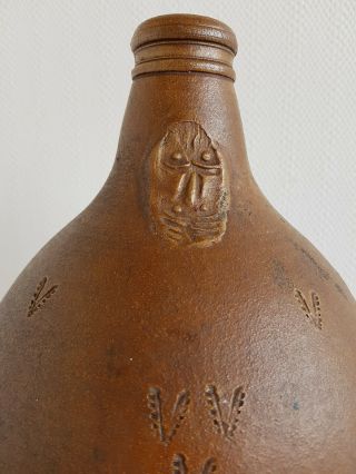 Antique large Bellarmine jug Bartmann 17th century 1690 ' s German stoneware 3