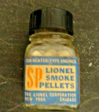 Lionel Postwar Full Bottle Of Lionel Sp Smoke Pellets Vintage 1950s