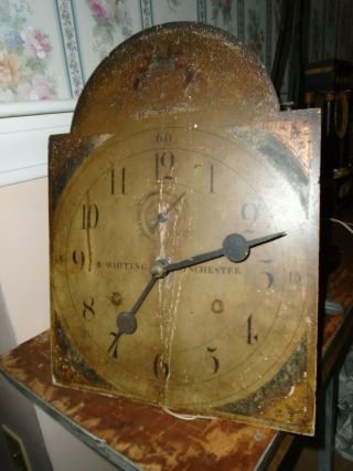 Antique - American - Wooden - Grandfather Clock Movement - To Restore - Ca.  1820 - E13