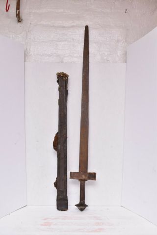 Antique Vintage North African Tuareg Berber Takuba Takoba Takouba Sword Old 35 "