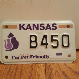 Kansas Motorcycle License Plate - I 