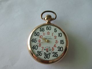Antique Waltham Pocket Watch With Fancy Ferguson Dial And Gold Filled Case