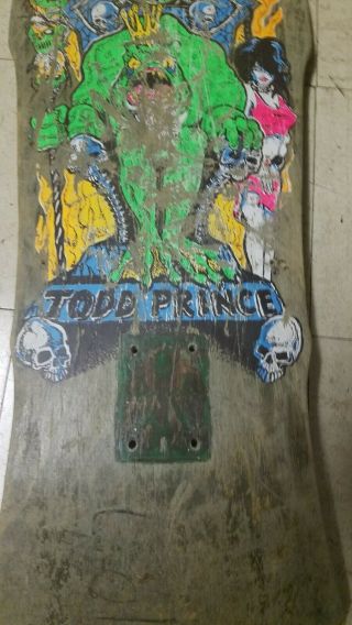 Vintage Todd Prince ZORLAC OG Skateboard 1980 ' s Natas Hosoi Alva 3