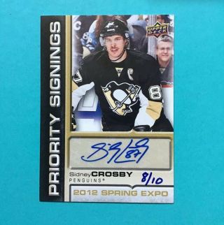 Sidney Crosby 2012 Spring Hockey Expo Priority Signings.  Pittsburgh Penguins
