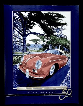 Porsche Speedster 50th Anniversary Event Poster 