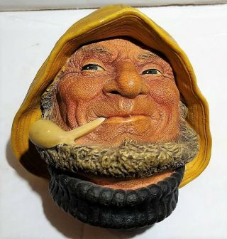 Vintage 1971 Bossons Old Salt Chalkware Character Heads Wall Head England