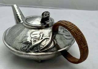 liberty & co tudric art nouveau pewter tea pot archibald knox 0231 2