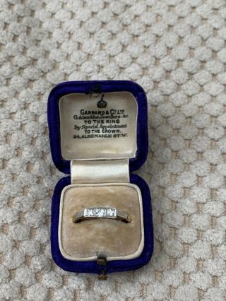 Antique Art Deco 18ct Gold & Platinum 3 Stone Diamond Ring