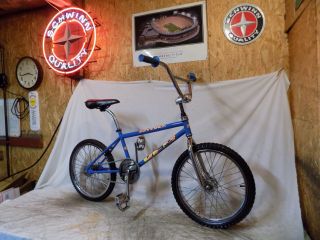 1980s - 90s Dyno Vfr Bmx Bike Mid - Old School Piston Neck Gt 1990s Performer Blue