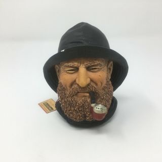 Clipper Captain Vintage Bossons Hand Painted Chalk Ware Head 1992