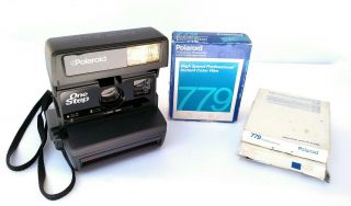 Vintage Polaroid 600 One Step Instant Camera W/ Flash,  Including Type 779 Film