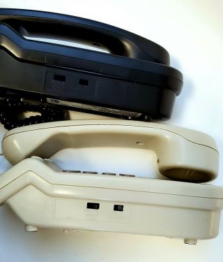 Vintage Sony IT - B3 Bundle Set of 2 Slim Design Landline Corded Phone Black Beige 3