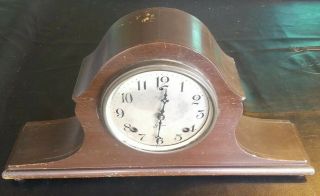 Vintage Sessions Mantle Clock Wooden Case Key