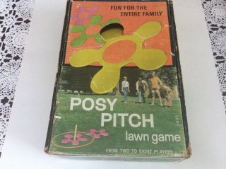 Vintage Eagle Posy Pitch Backyard Ring Toss Game