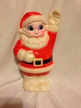 Vintage Santa Clause Squeak Squeeze Toy Rubber Vinyl Sanitoy Ny