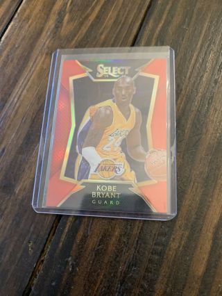 Kobe Bryant 2014 - 15 Panini Select Concourse 20 Red Prizm Parallel /149 G4