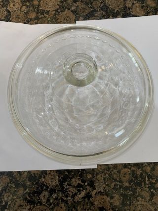 Vintage Wagner Ware C - 8 Glass Lid With Logo 10.  5” Replacement