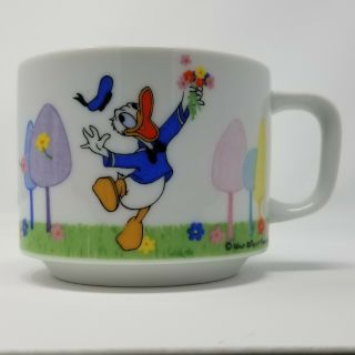 Vtg Walt Disney Productions Donald Duck Ceramic Coffee Mug Cup Marked Japan Dd