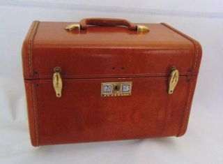 Vintage Shwayder Bros Samsonite Luggage 1950s Train Case Makeup Carry On No Key