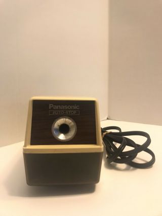 Vintage Panasonic Kp - 100n Electric Pencil Sharpener With Auto Stop