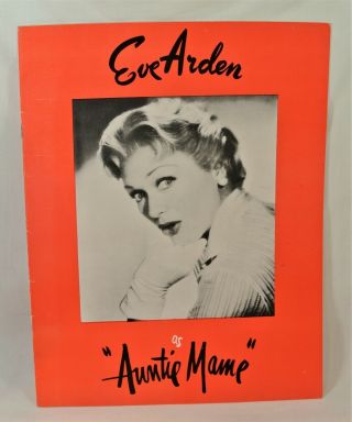 Vintage AUNTIE MAME Starring EVE ARDEN Souvenir Program and Playbil 1958l 2