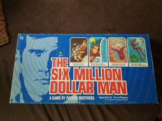 Vintage 1975 Parker Brothers The Six Million Dollar Man Game - Complete