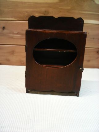 Vtg Hand Made Miniature Dollhouse Hutch Cabinet Pie Safe Furniture Wood