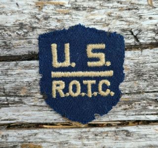 Vintage Ww2 Era U.  S.  Army 2 " Patch Us Rotc Shield Wwii Military