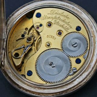A.  Lange & Sohne Glashutte Pocket Watch Movement & Dial,  Not Running,  To Restore 3