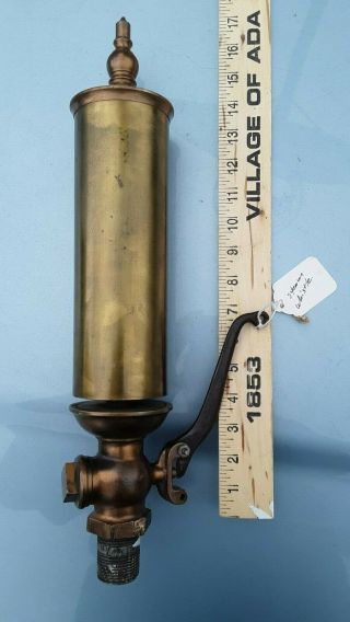 3 " Diameter Brass Steam Whistle With 1 " Inlet And Iron Handle