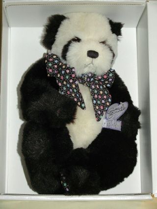 Vintage Annette Funicello Cubby Panda Bear Ltd Edition Jointed 12in C1990s W/box