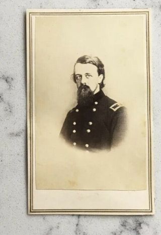 Antique Civil War Cdv Photograph Union General Ah Alfred Howe Terry Anthony