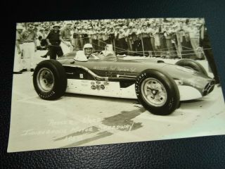 Rodger Ward 1958 Indianapolis Motor Speedway Postcard Vintage Indy 500
