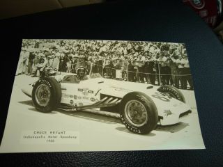 Chuck Weyant 1958 Indianapolis Motor Speedway Postcard Vintage Racing Indy 500