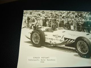 Chuck Weyant 1958 Indianapolis Motor Speedway Postcard Vintage Racing Indy 500 2