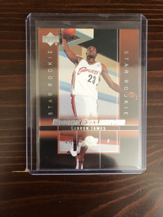 2003 - 04 Upper Deck Star Rookie Exclusives Lebron James Cleveland Cavaliers Rc