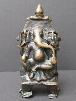 Antique Ganesh En Bronze,  Inde
