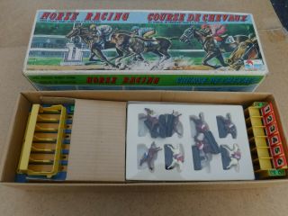 Rare Vintage Horse Racing Game Shinsei Hong Kong Battery Operated Antique