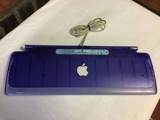 Vintage Apple iMac USB Keyboard M2452 Blue 1998 2