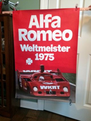 Alfa Romeo T33/3 1975 Weltmeister World Championship Factory Poster